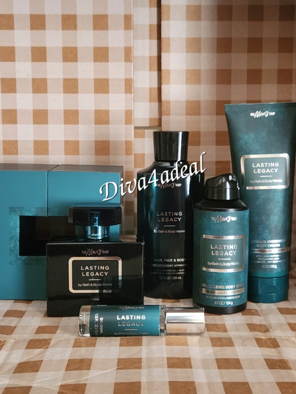 Bath & Body Works LASTING LEGACY 3.4 FL OZ Men’s Collection 5PC Bundle